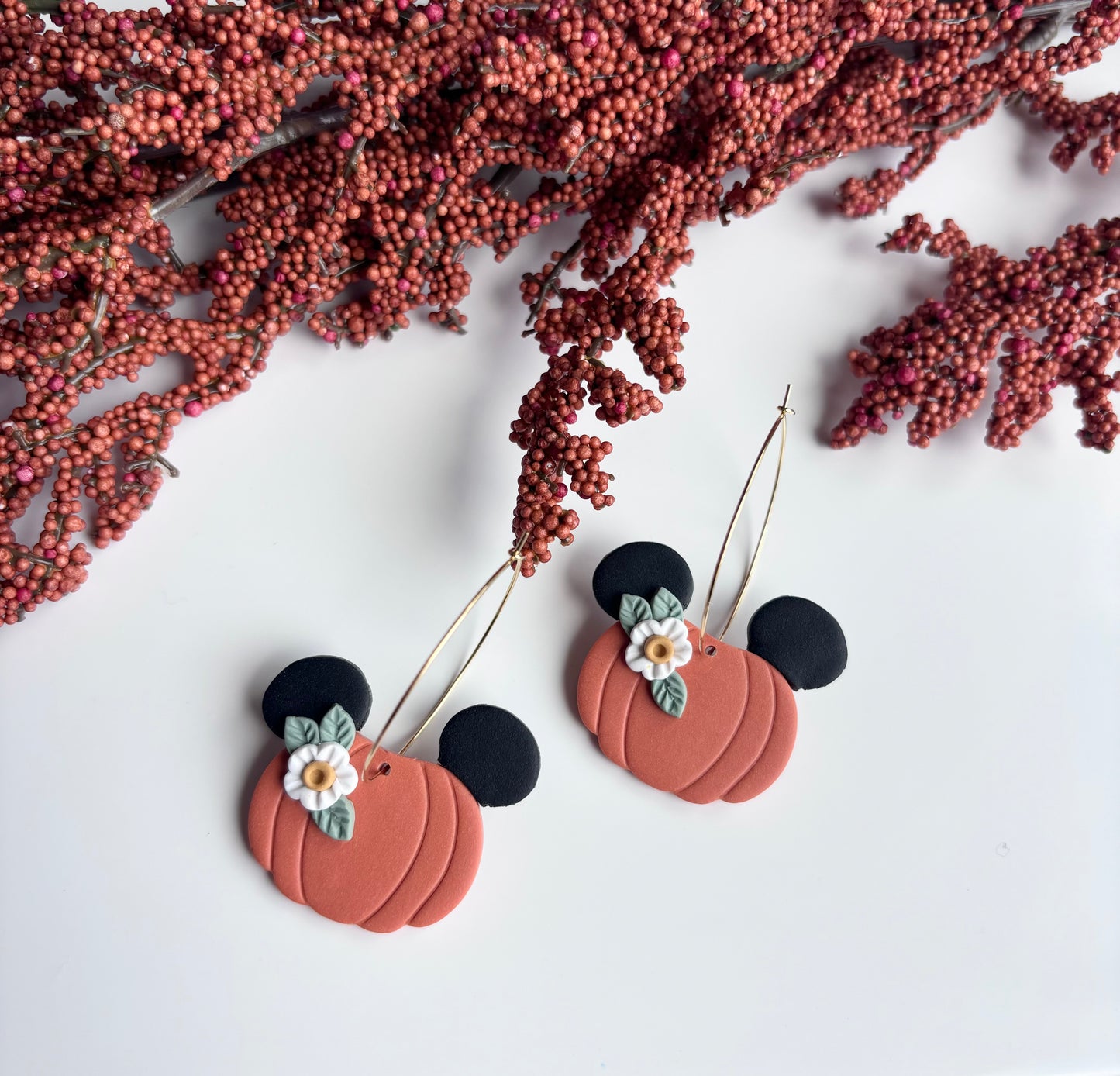 Mouse Pumpkin Dangles