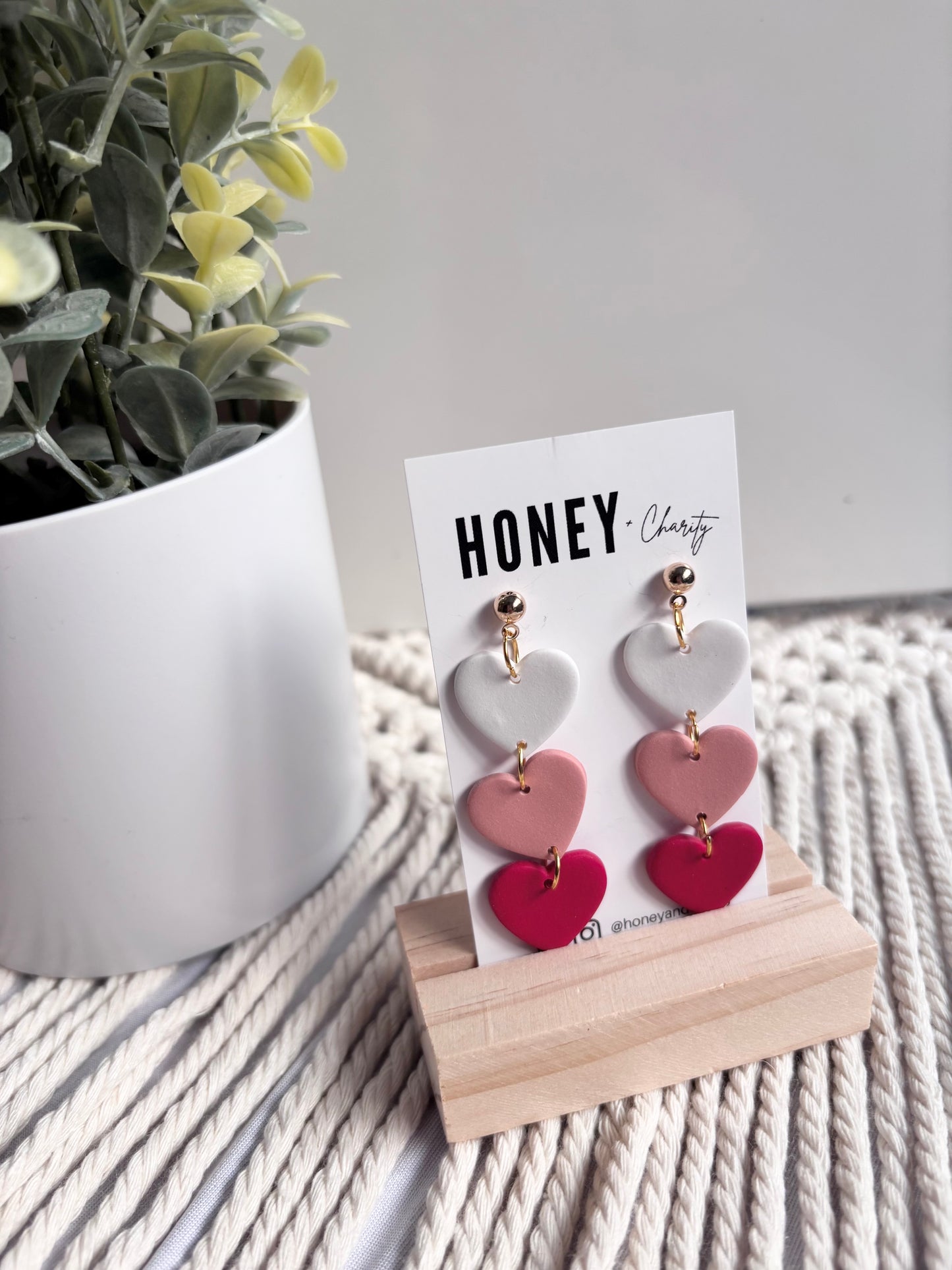 3 Tier Heart Dangles