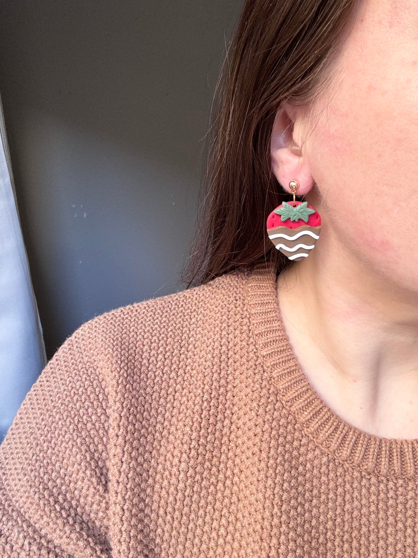 Chocolate Covered Strawberry Dangles