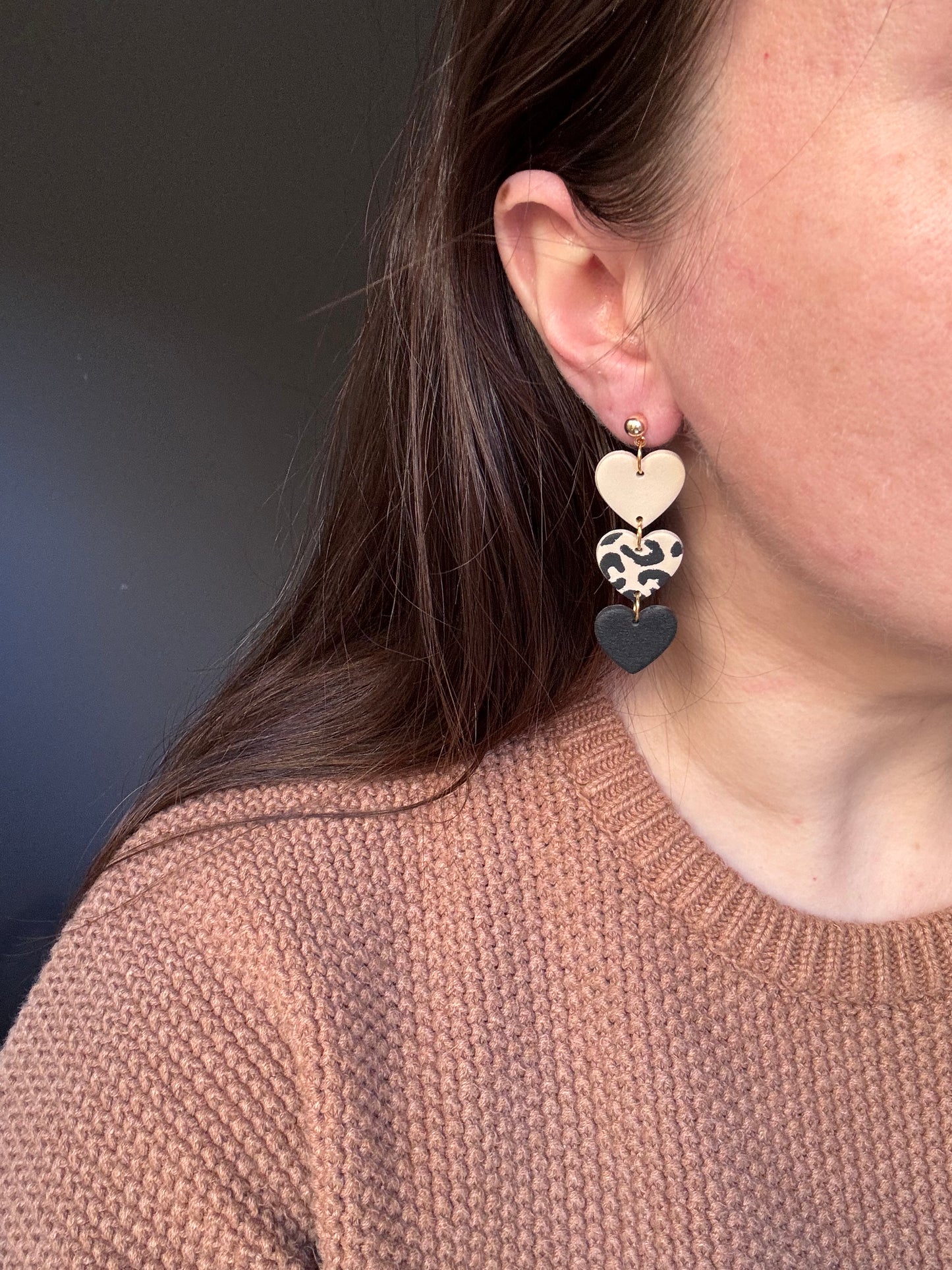 3 Tier Heart Dangles