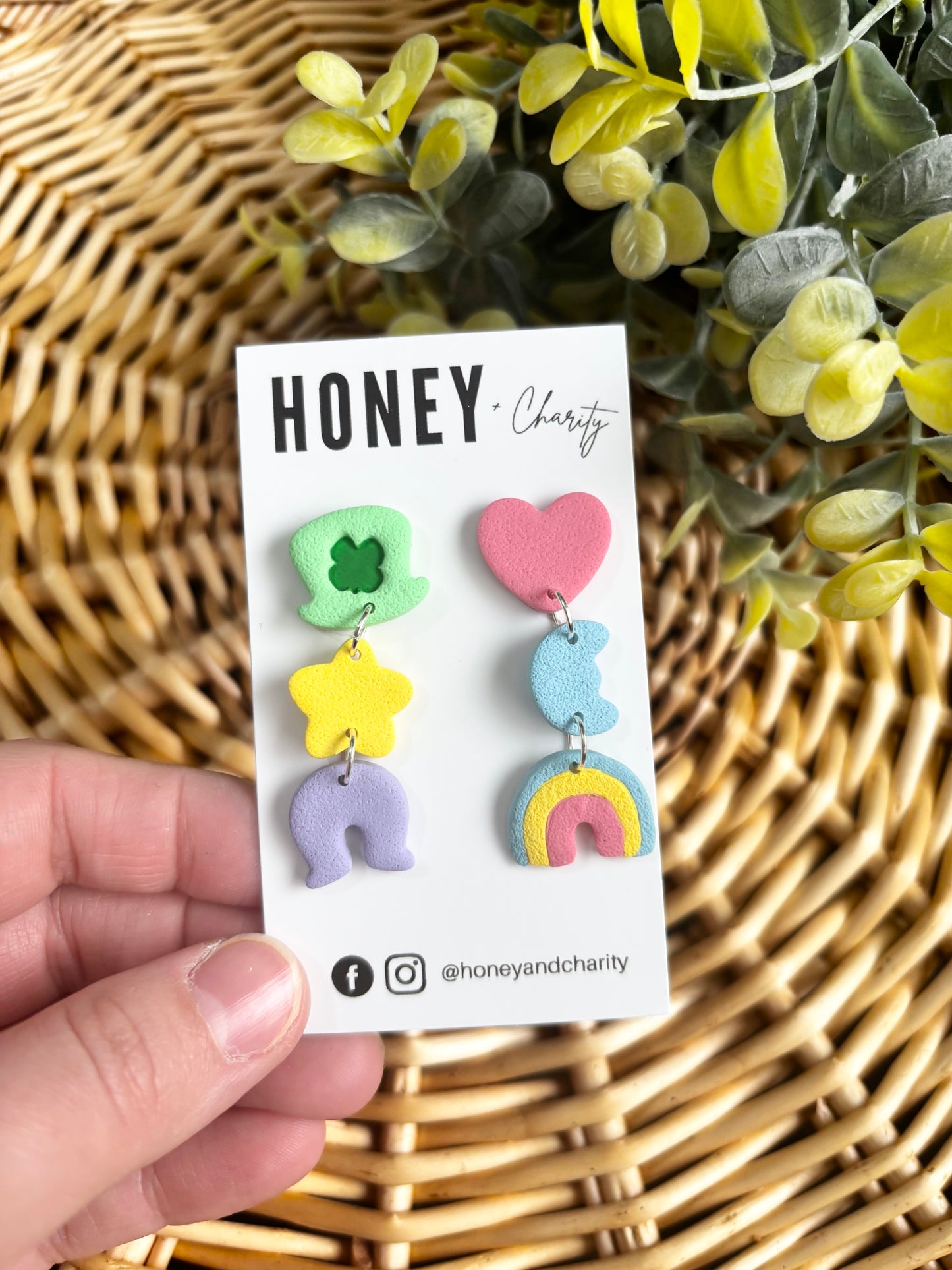 Lucky Marshmallow Cereal Earrings