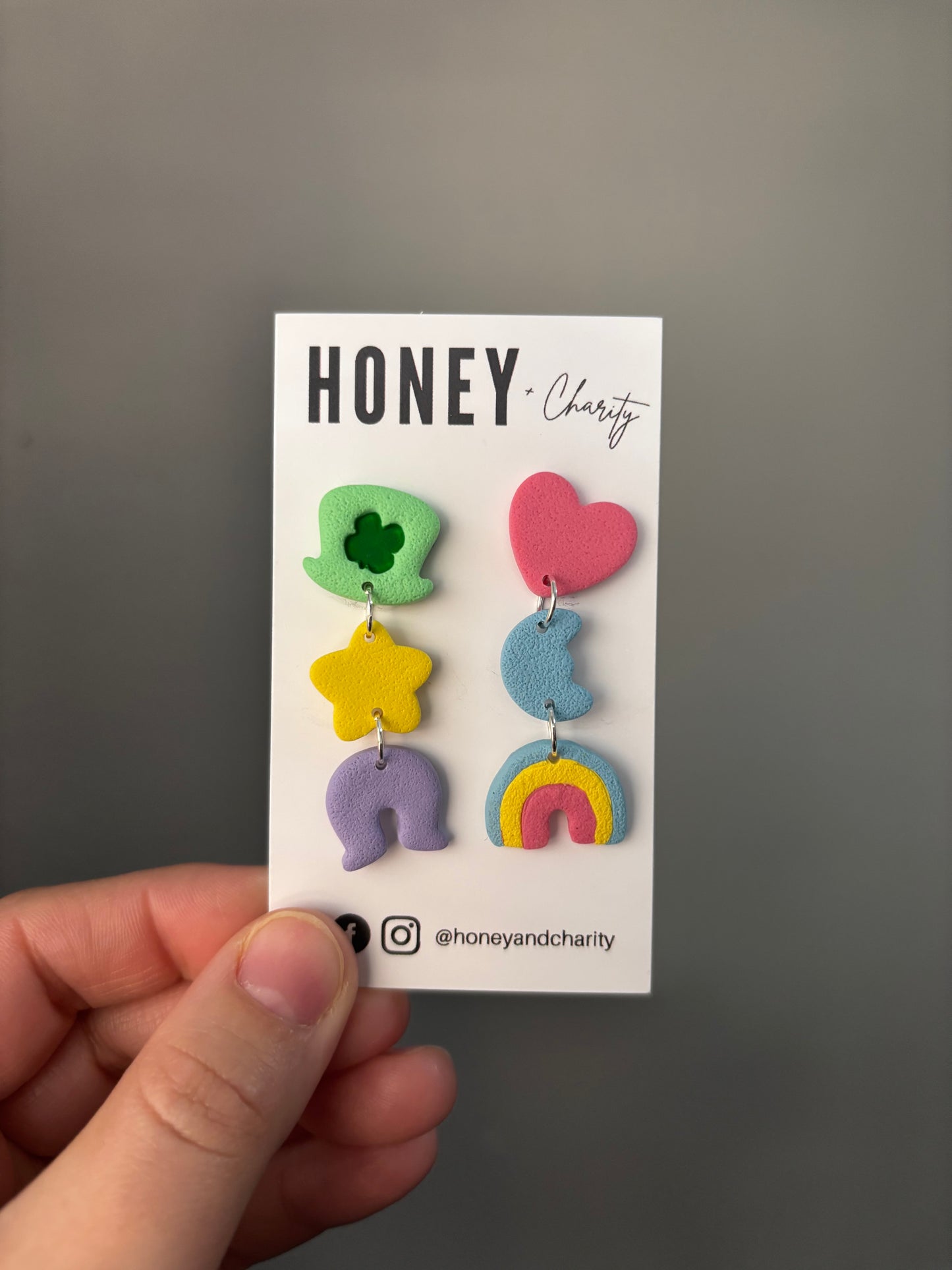 Lucky Marshmallow Cereal Earrings