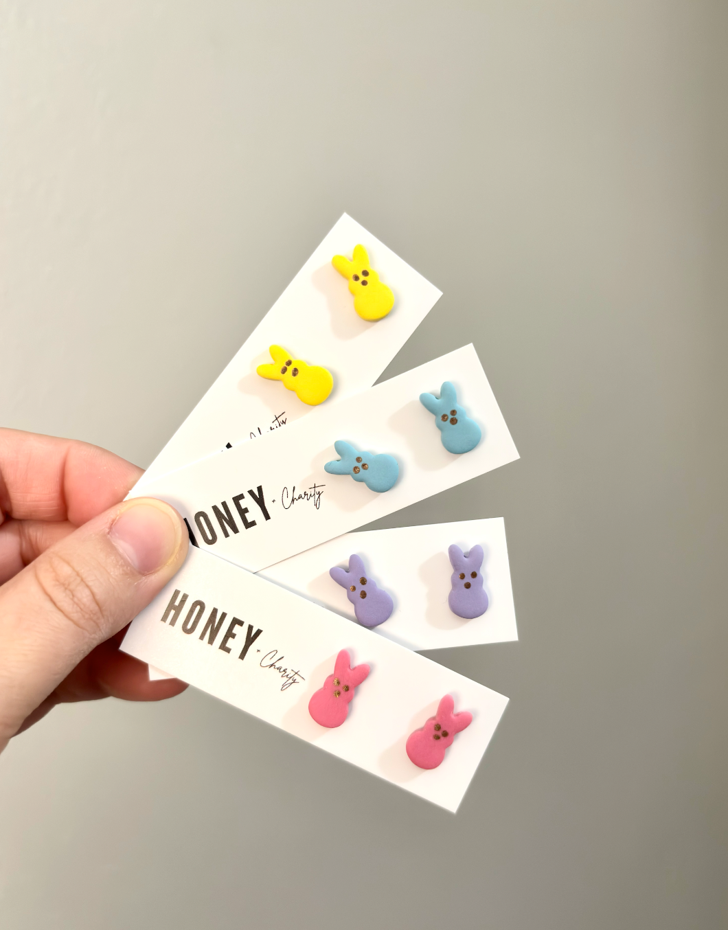 Mini Marshmellow Peep Studs