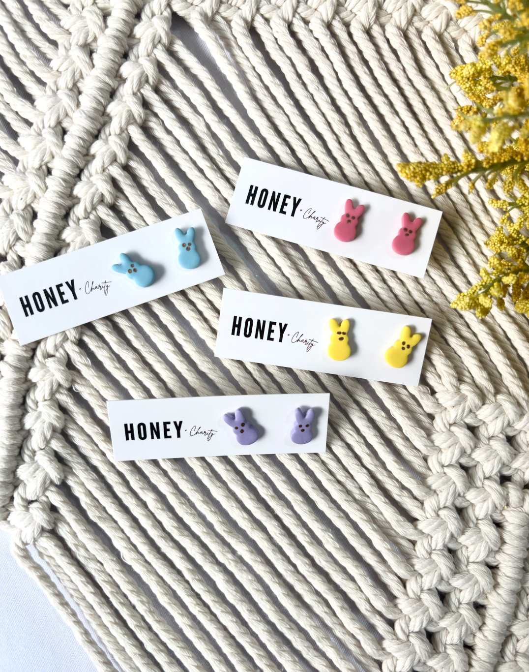 Mini Marshmellow Peep Studs