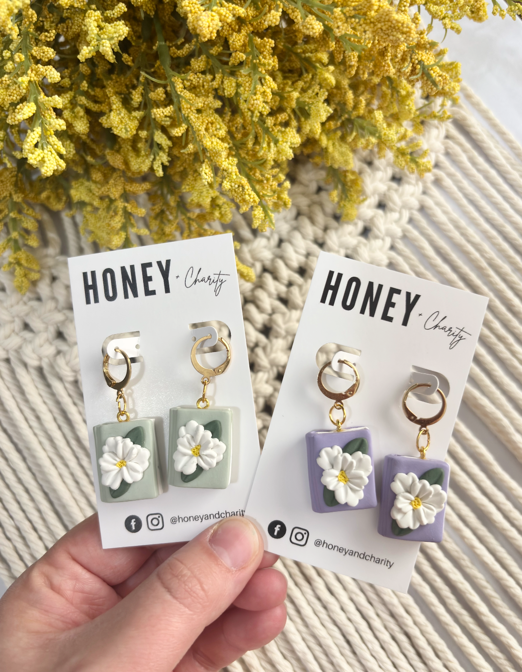 Floral Book Dangles