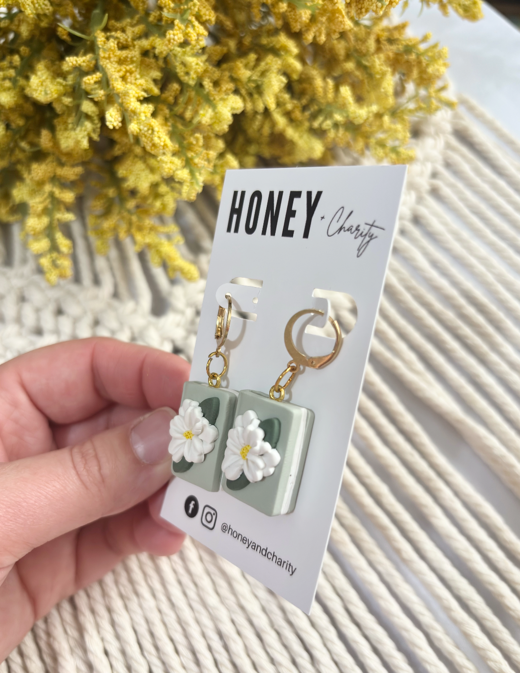Floral Book Dangles