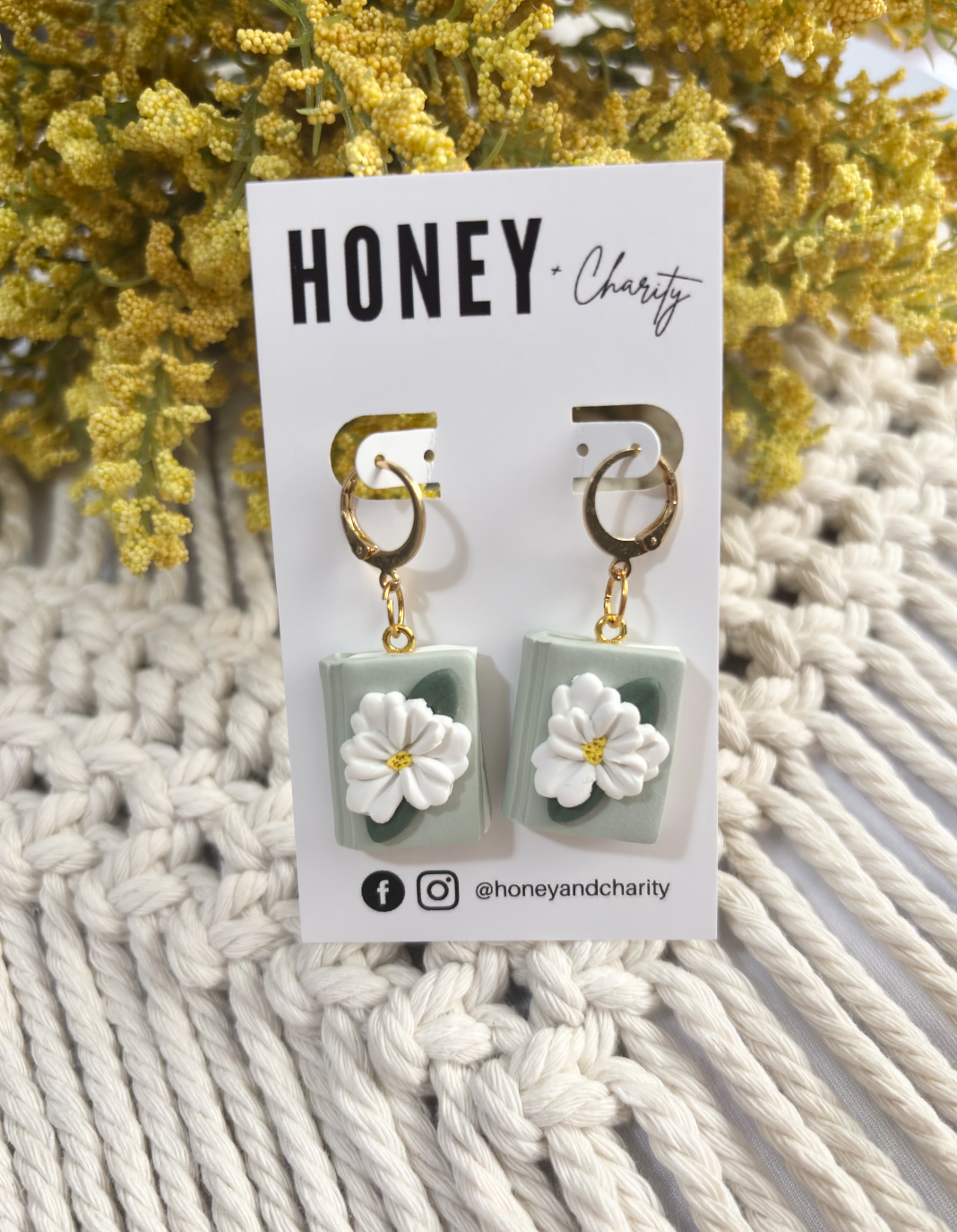 Floral Book Dangles