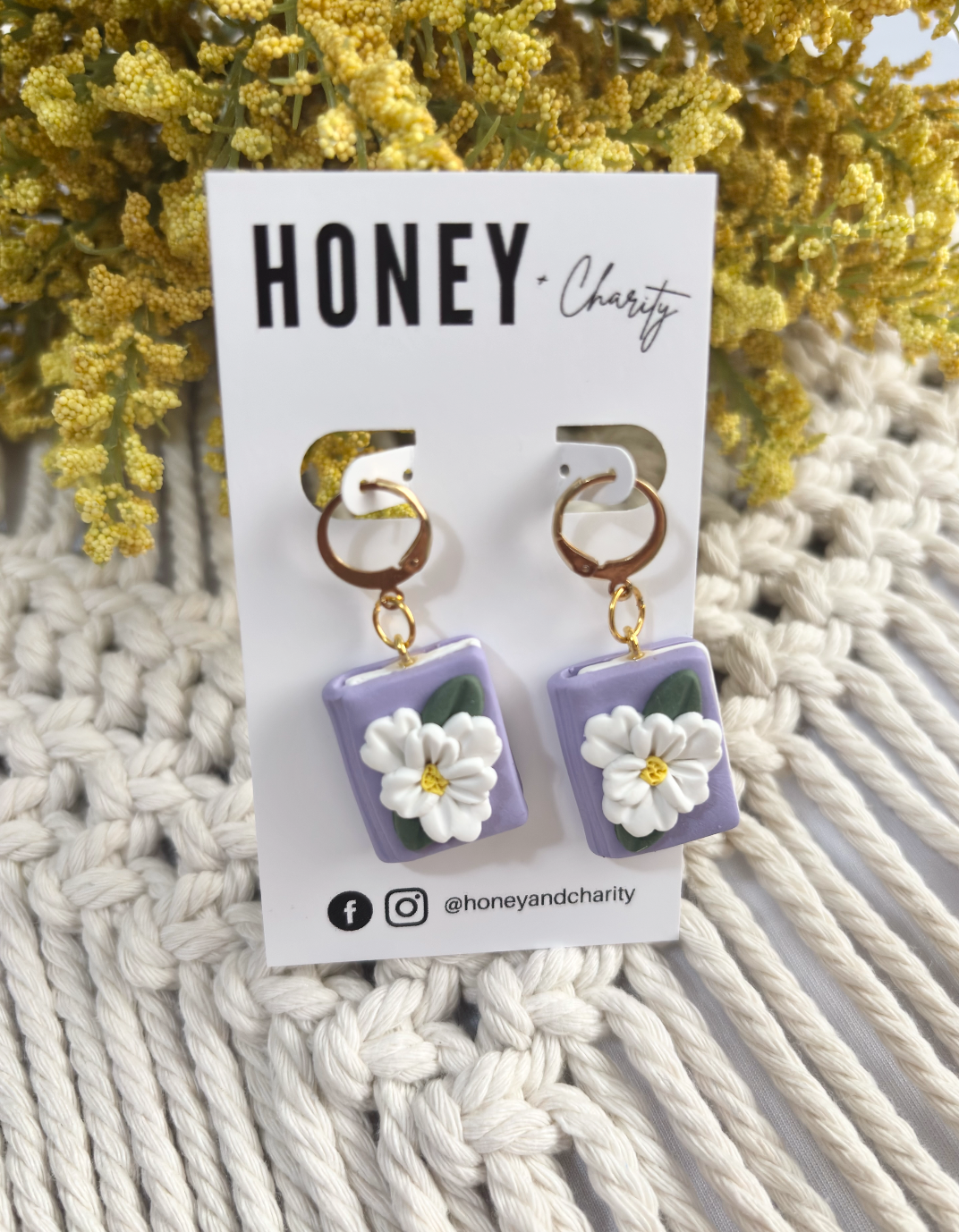 Floral Book Dangles