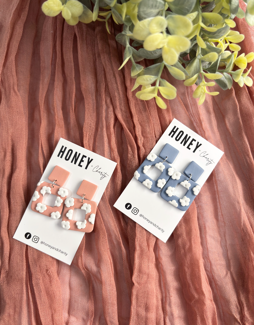 Square Mini Flower Dangles