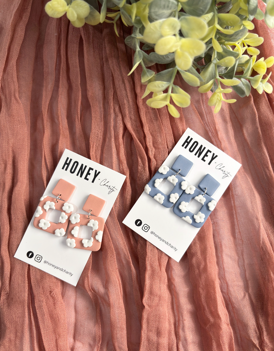 Square Mini Flower Dangles