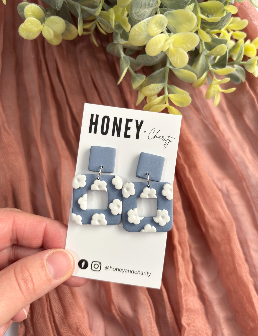 Square Mini Flower Dangles