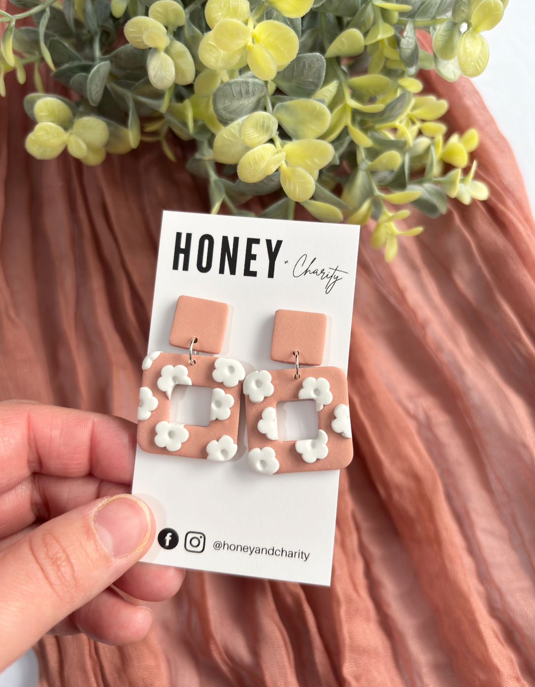 Square Mini Flower Dangles