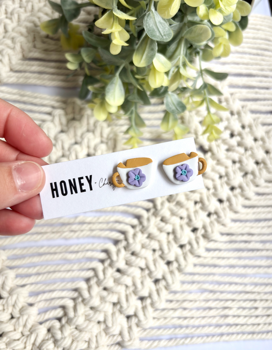 Chipped Teacup Studs
