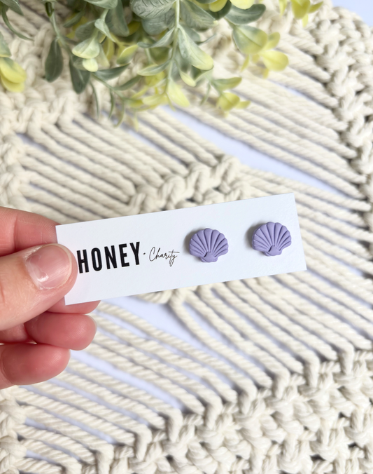 Seashell Studs