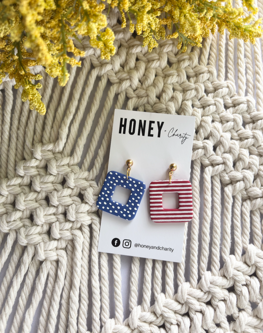 Square America Dangles