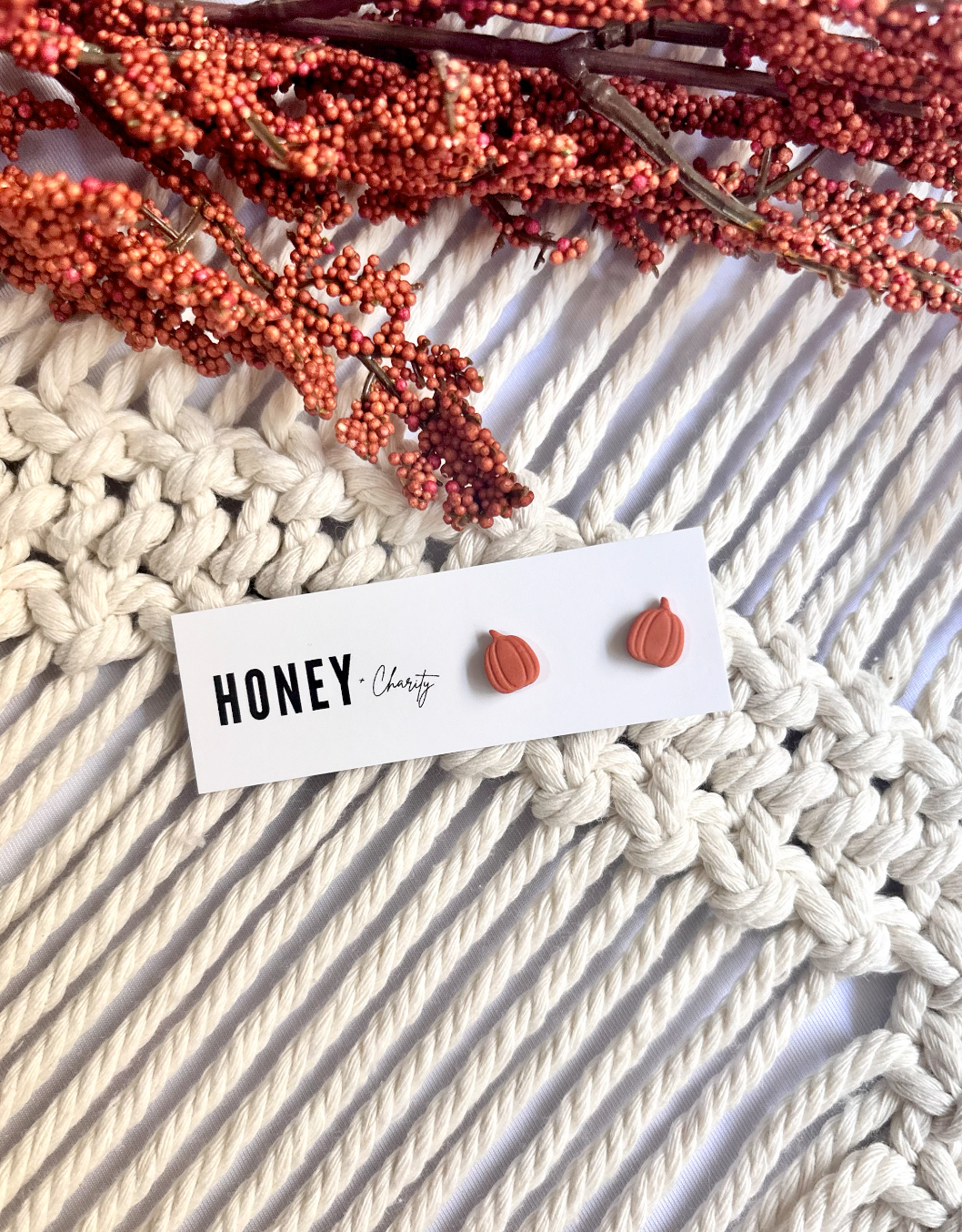 Pumpkin Tiny Studs