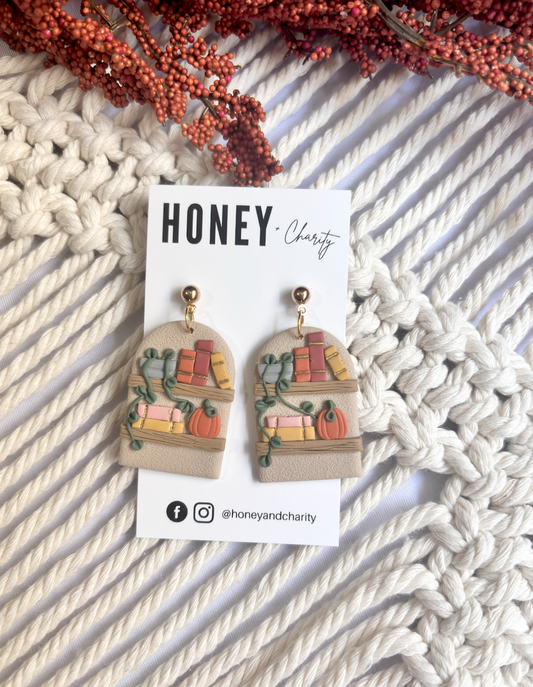 Cozy Fall Bookshelf Dangles