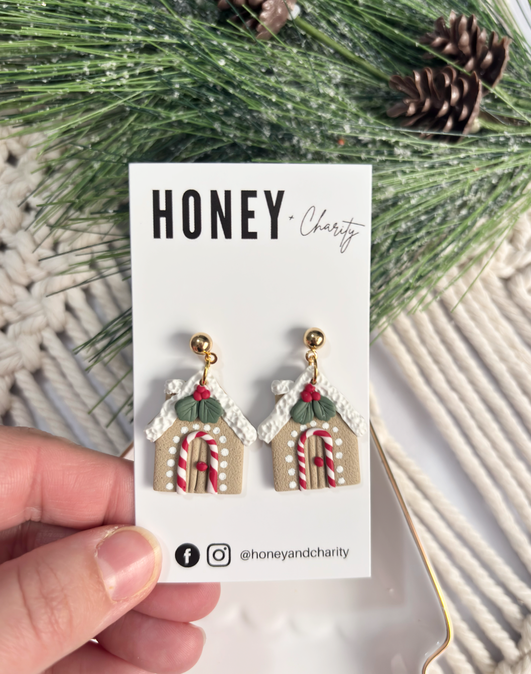 Gingerbread House Dangles