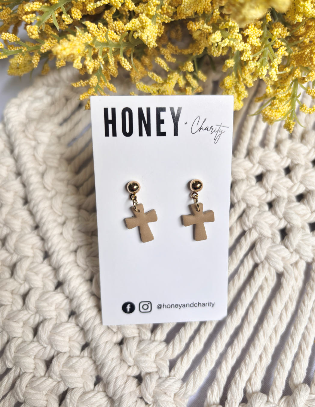 Tiny Cross Dangles
