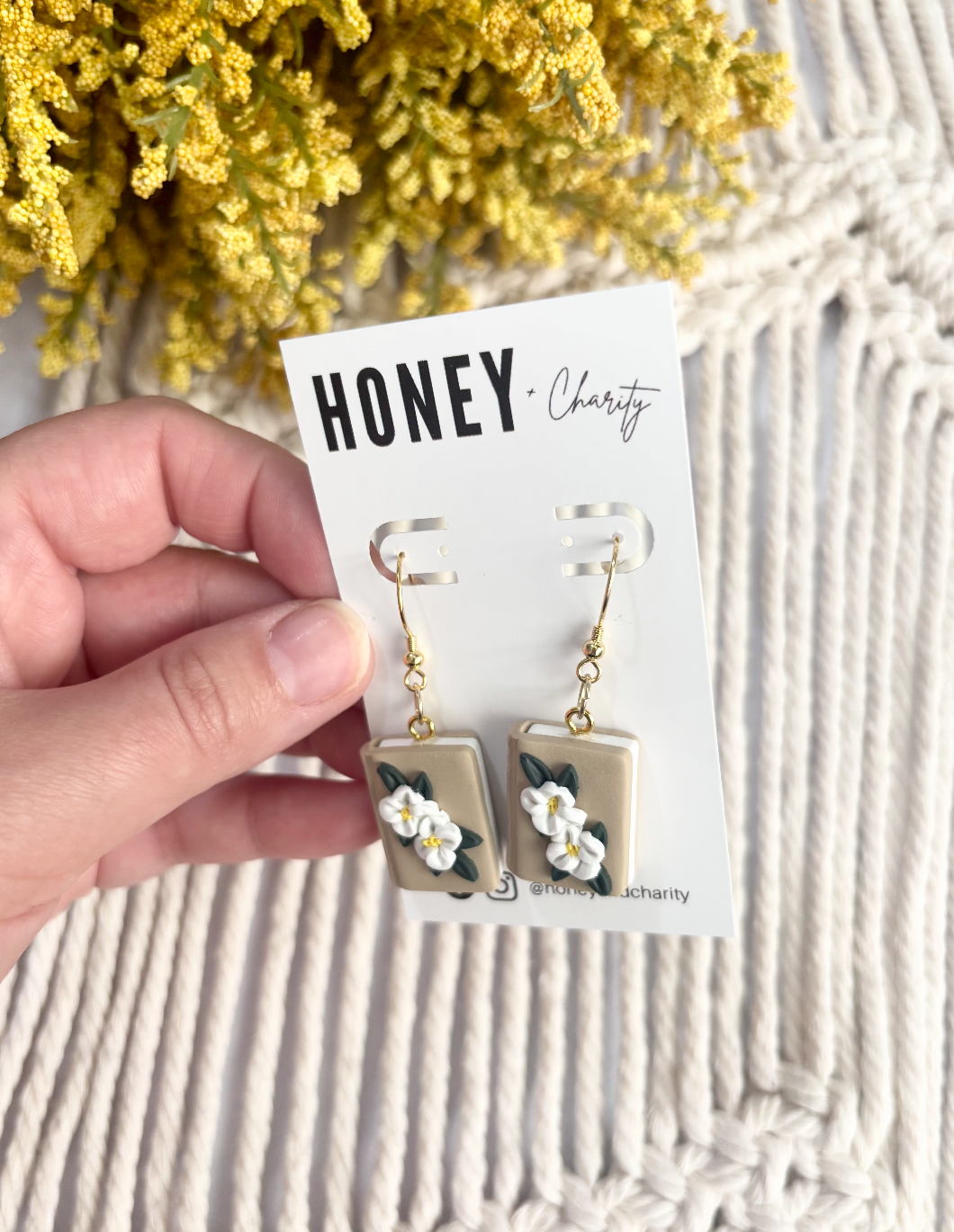 Floral Book Dangles