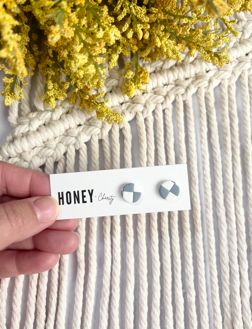 Mini Checkered Studs