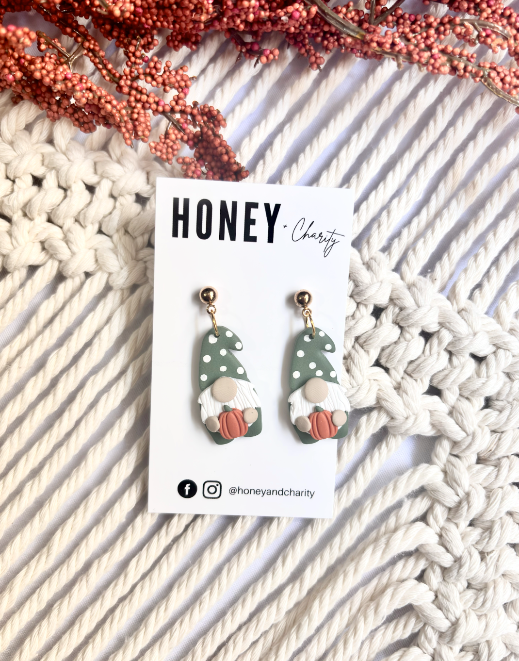 Fall Gnomes Dangles