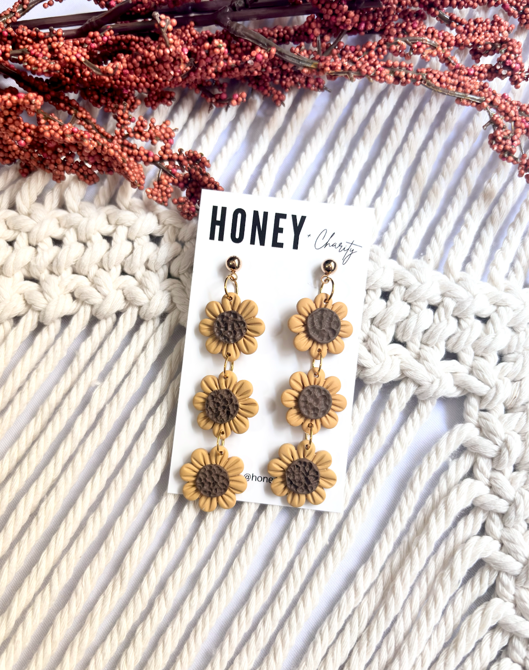 3 Tier Sunflower Dangles