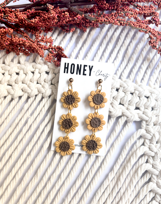 3 Tier Sunflower Dangles