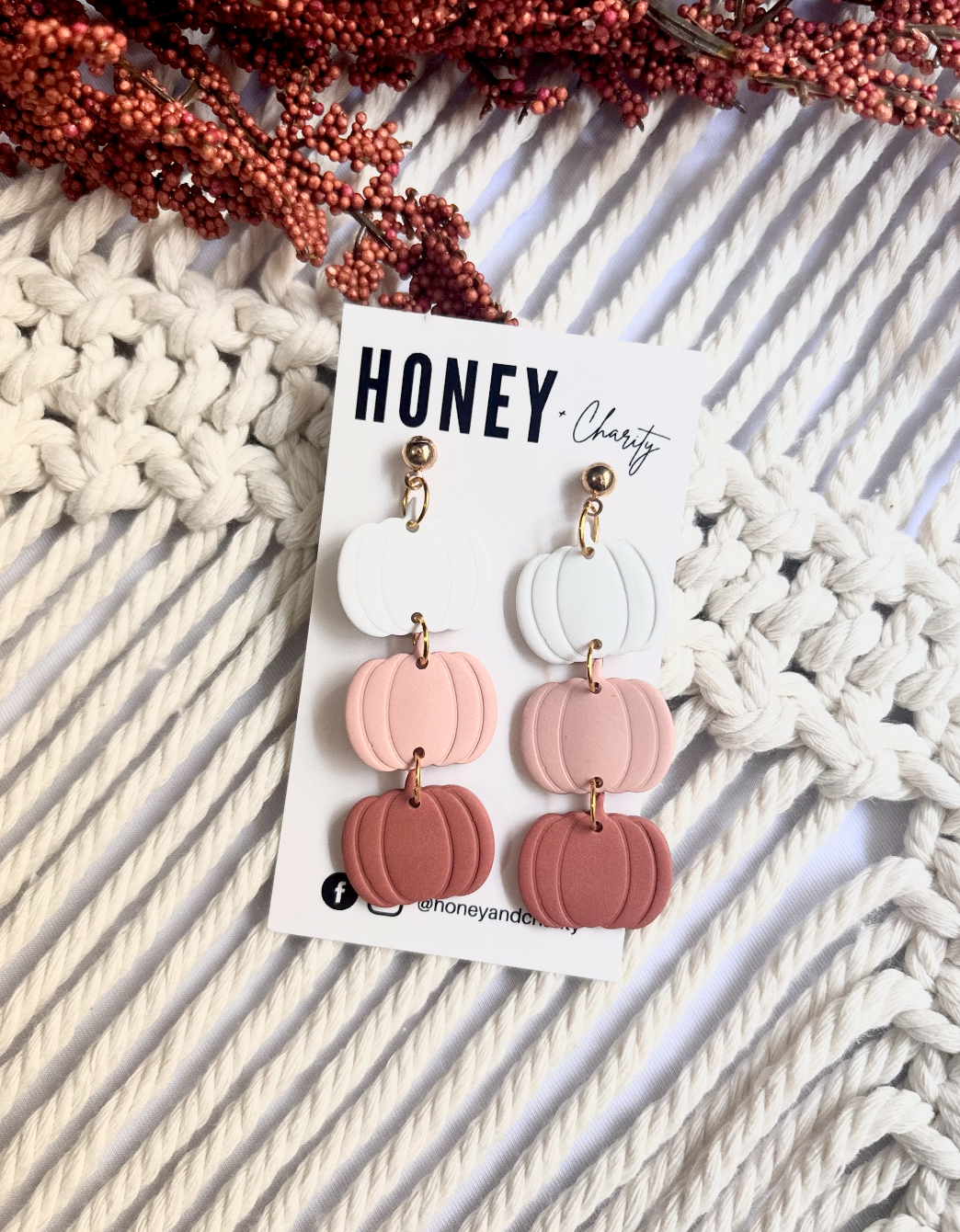 3 Tier Pumpkin Dangles