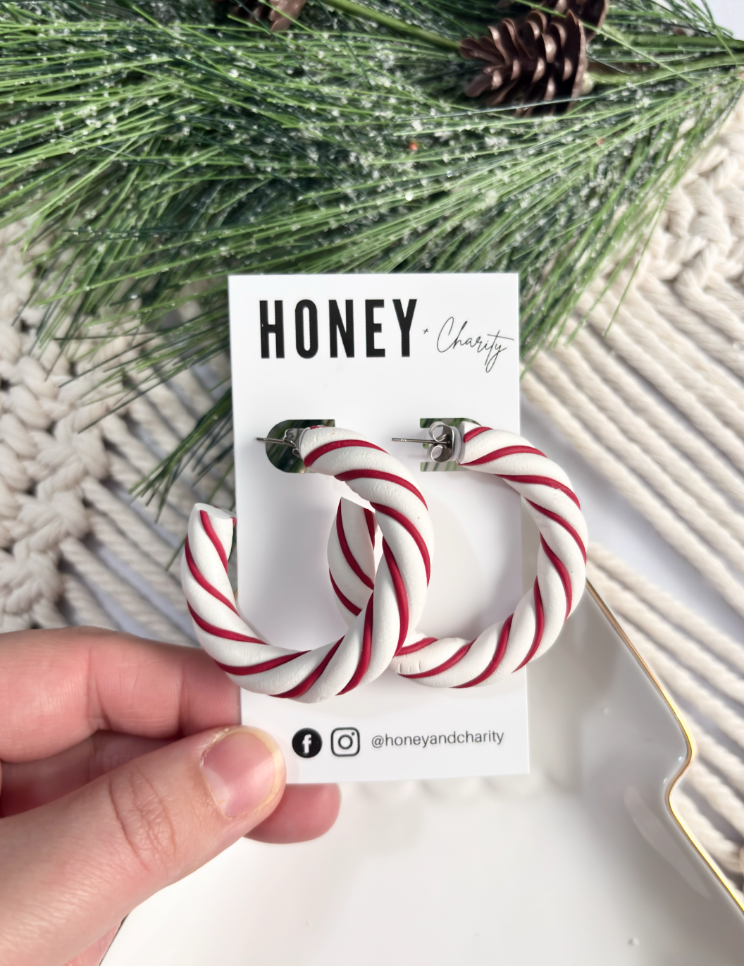 Candy Cane Hoops