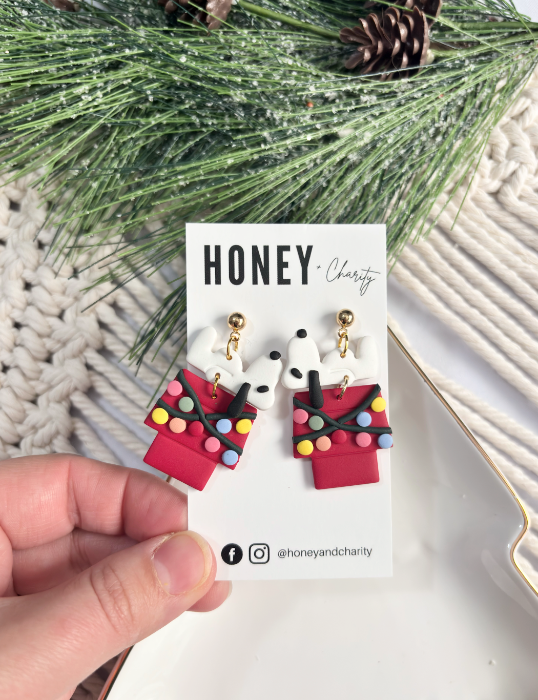 Christmas Doghouse Dangles