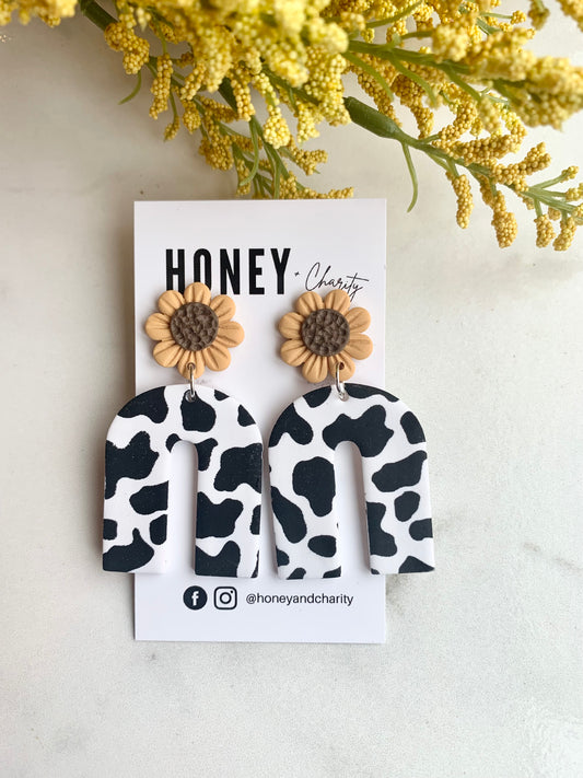 Sunflower Cow Print Arches