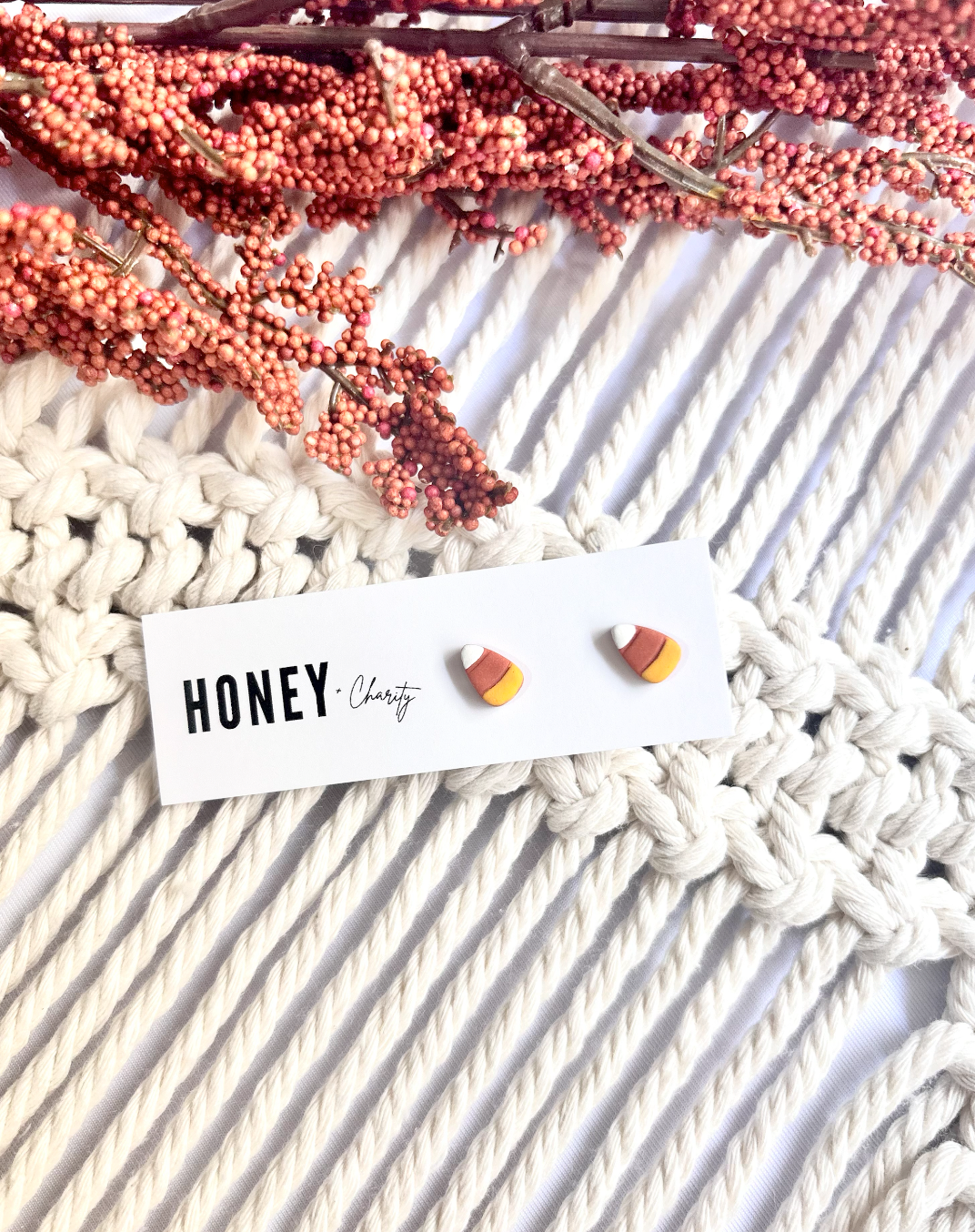 Candy Corn Tiny Studs