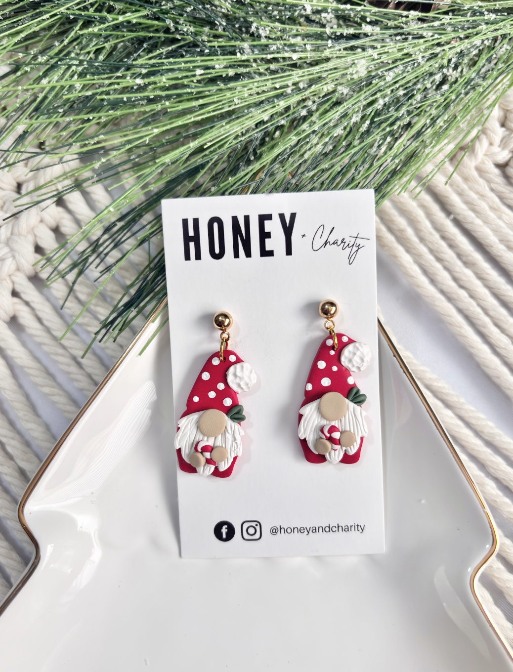 Christmas Gnome Dangles