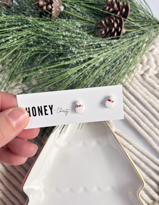 Snowman Tiny Studs