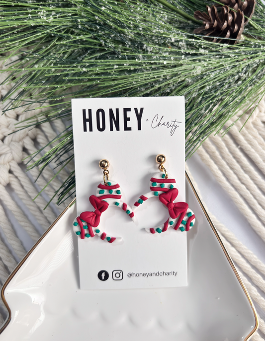 Christmas Tree Cake Mouse Ear Dangles