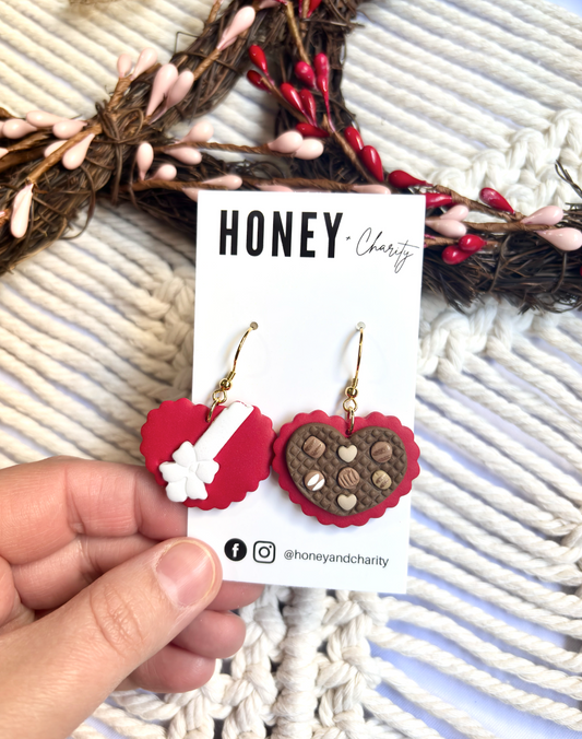 Heart Box of Truffle Dangles