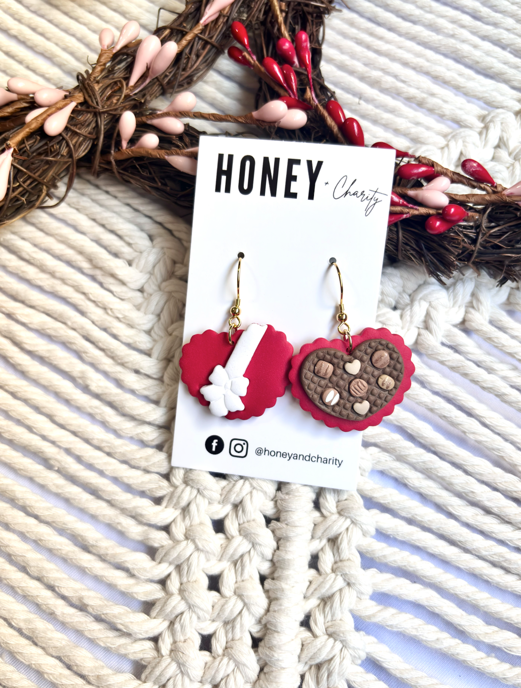 Heart Box of Truffle Dangles