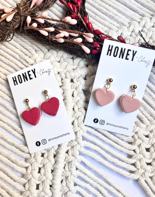 Heart Macaroon Dangles