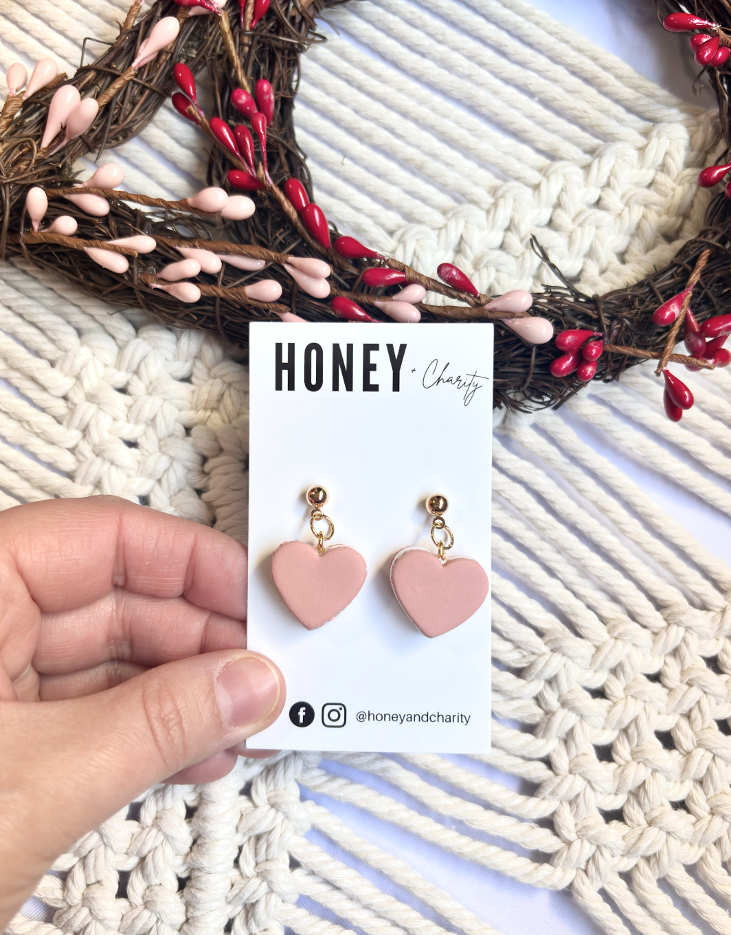 Heart Macaroon Dangles