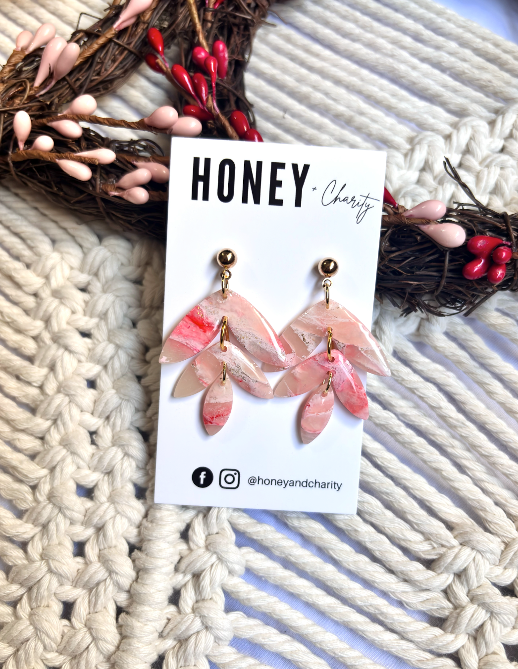 Valentine Marble Earrings
