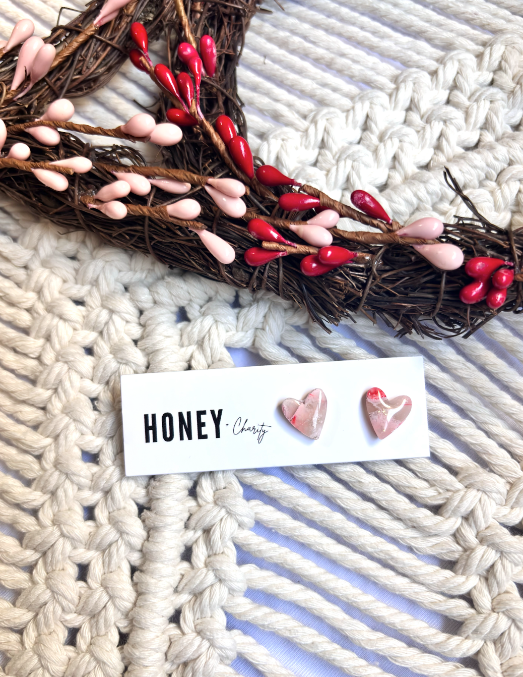 Valentine Marble Earrings