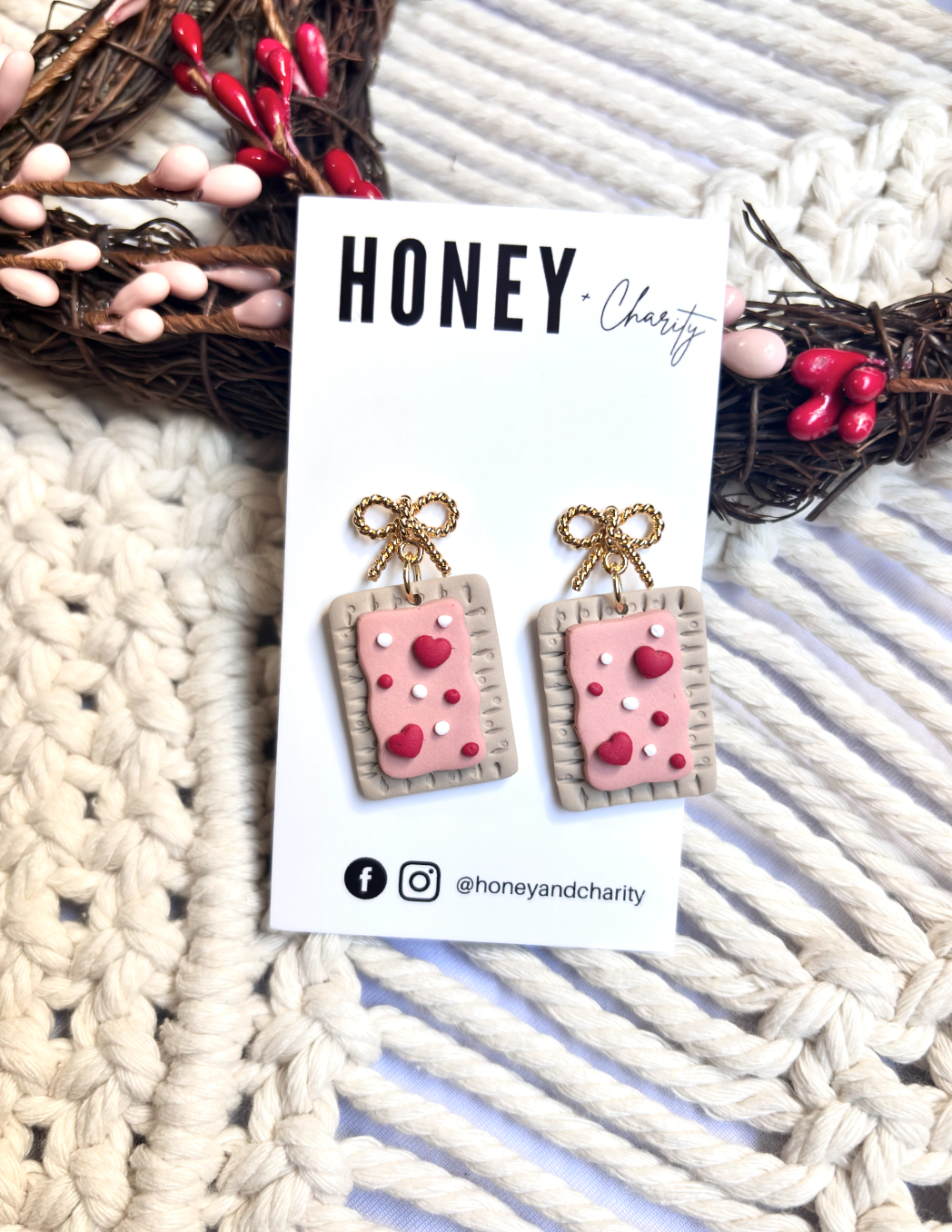 Strawberry Pop-Tart Dangles