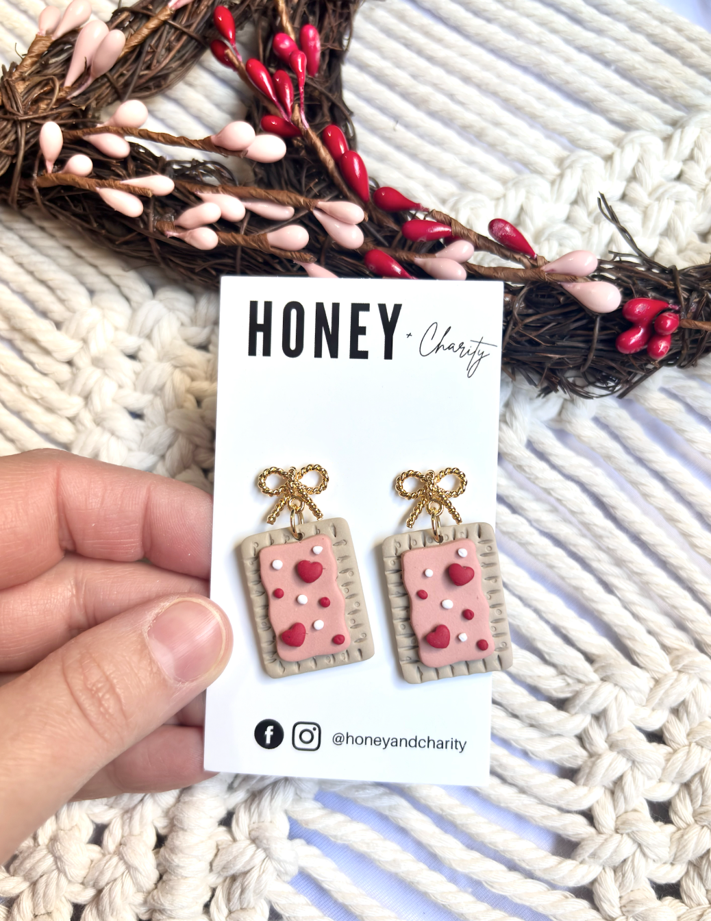 Strawberry Pop-Tart Dangles