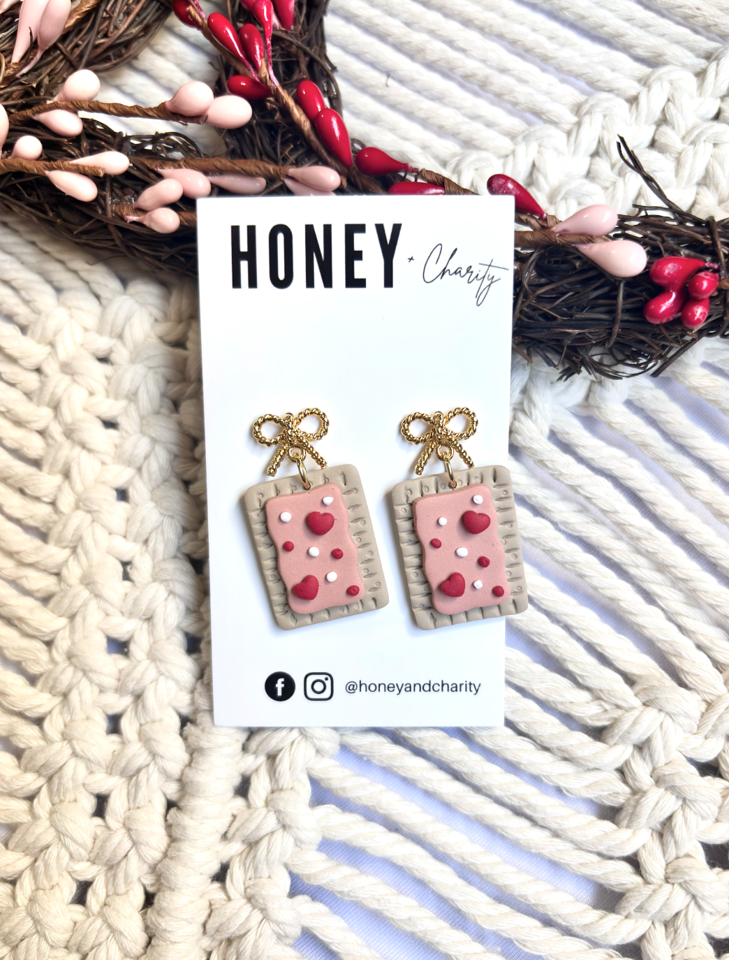 Strawberry Pop-Tart Dangles