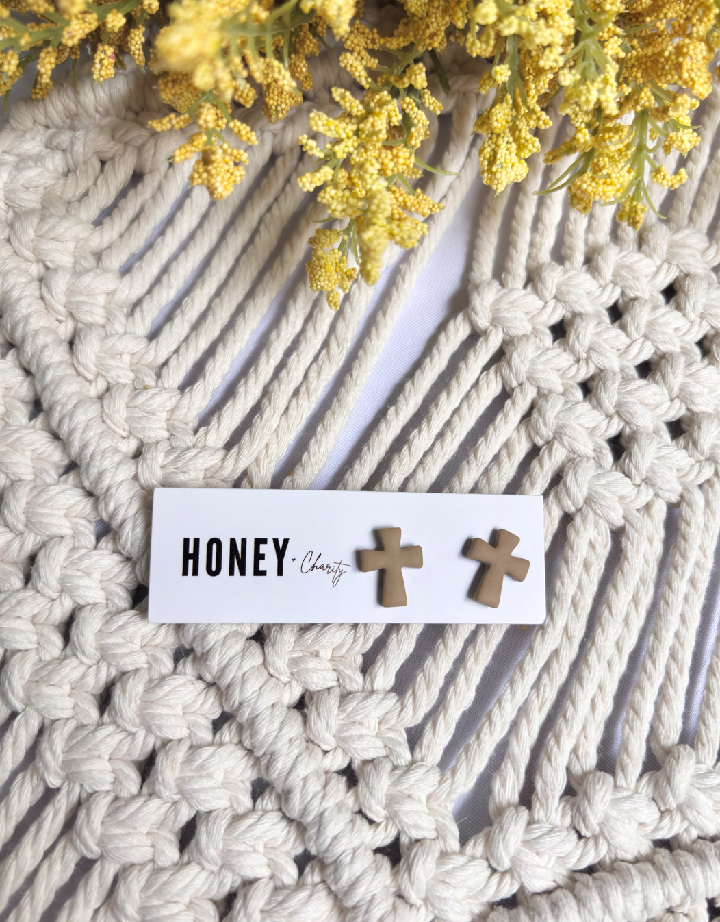 Tiny Cross Studs