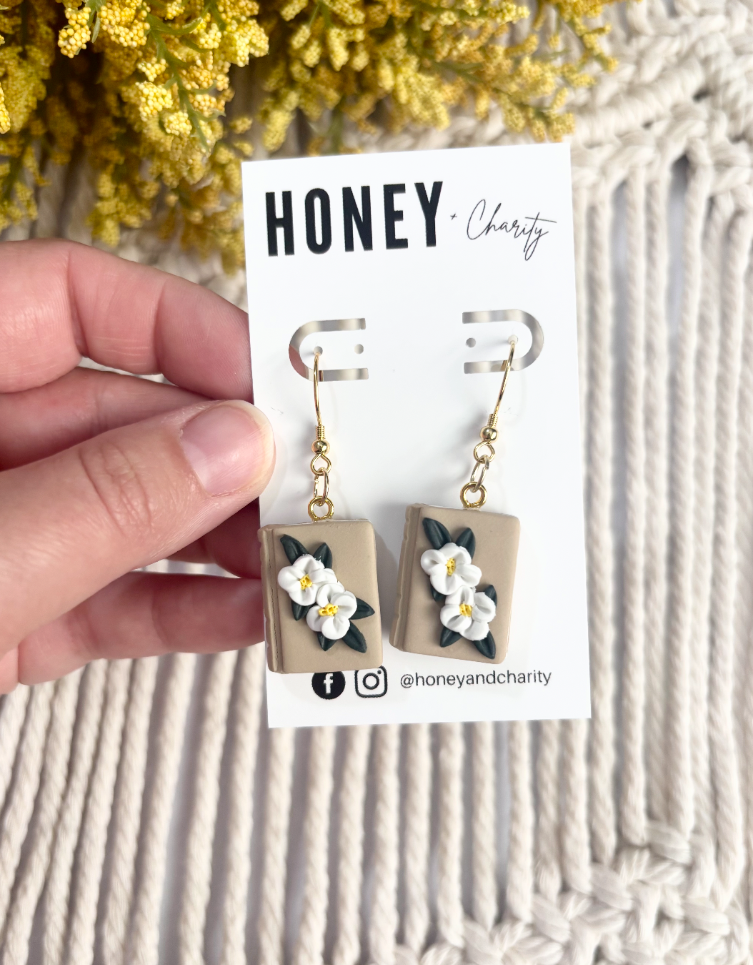 Floral Book Dangles