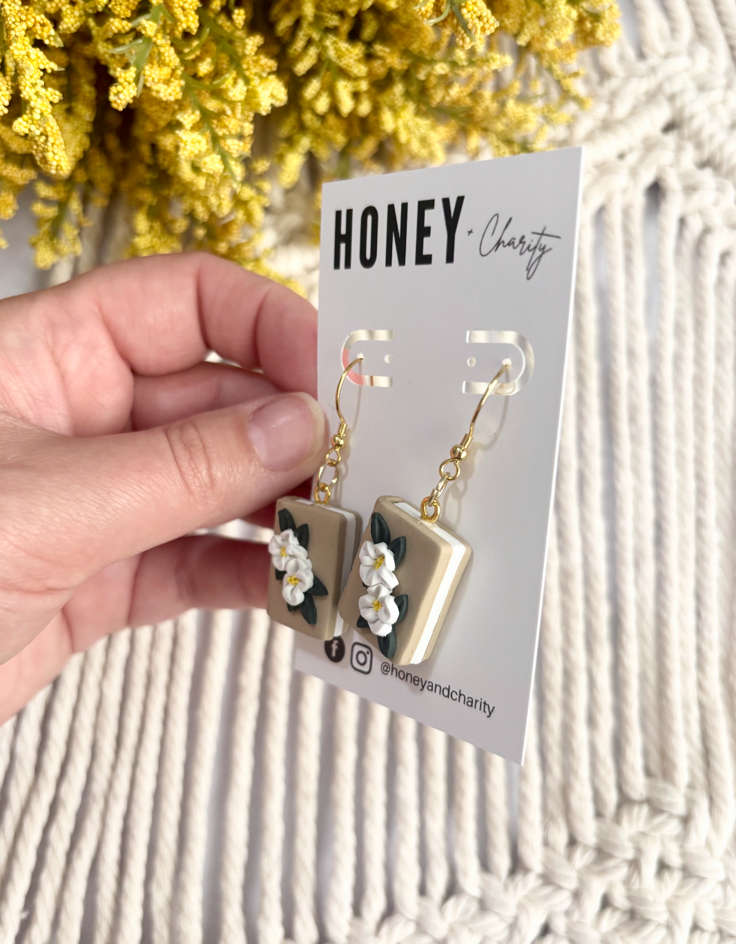 Floral Book Dangles
