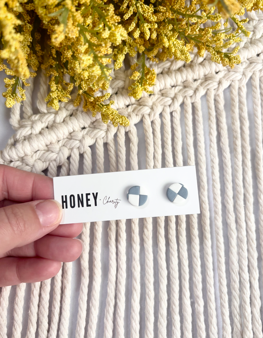 Mini Checkered Studs