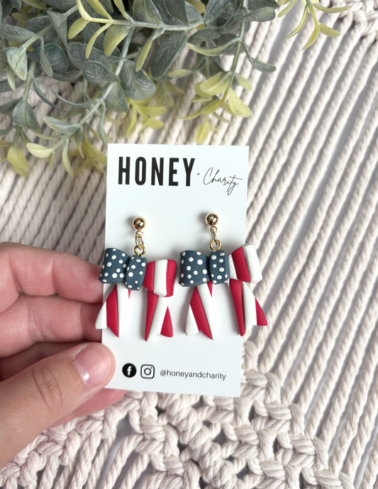 America Bow Dangles